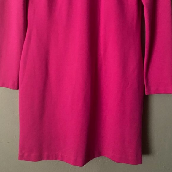Amanda Uprichard Pink Long Sleeve Dress Back Bow L - Picture 7 of 11